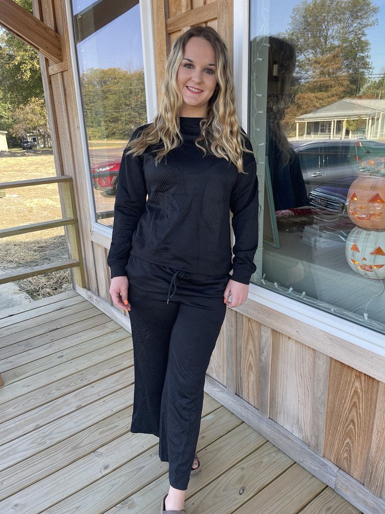 LDC Ultra Loose Textured 2pcs Slouchy Outfit